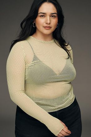 AFRM Kaylee Long-Sleeve Mesh Top