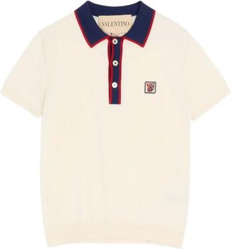 Valentino Tops, Heren, Beige, M, Katoen, Polo