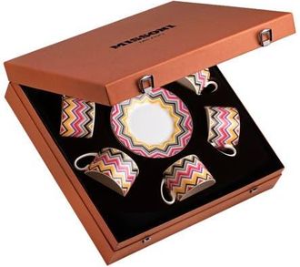 Missoni Tea Cup & Saucer Set Of 6 In Luxury Box in Multicolor 2 at Nordstrom