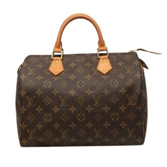 Louis Vuitton Pre-owned Speedy 30 - Dames - Pre-owned - Bruin - Maat: ONE Size Leer