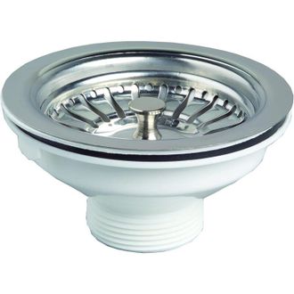 OEM Panier &Eacute;gouttoir Pour &Eacute;vier Simple (dimensiones: 114 Mm), Blanc-crezuo