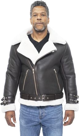 Infinity Leather Mens Sheepskin Leather Biker Jacket-Hayle