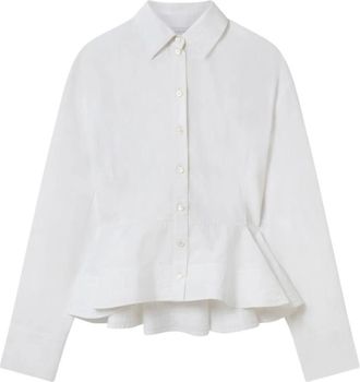Stella McCartney Camicia in popeline con baschina - - Blouses & Shirts - Donna - Bianco - S