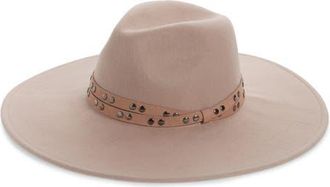 Treasure & Bond Studded Band Felted Wool Panama Hat in Tearose Light at Nordstrom