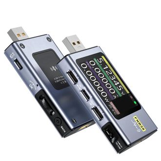 OEM Volt&iacute;metro Y Amper&iacute;metro Digital Fnb58 Con Usb Tipo C, Detecci&oacute;n De Carga R&aacute;pida, Medici&oacute;n De Capacitancia, Medici&oacute;n De Rizado Y Bluetooth, Monitoriza