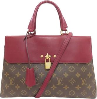 Louis Vuitton Pre-owned Monogram Canvas Handbag - Dames - Vintage Handtas - Rood - ONE Size - Vintage