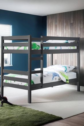 Julian Bowen Camden Bunk Bed in Dark Grey | Size: Single