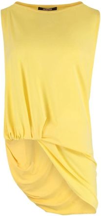 Jacquemus Top met vierkante halslijn - Dames - Tops zonder mouwen - Geel - M - Polyester - Tops