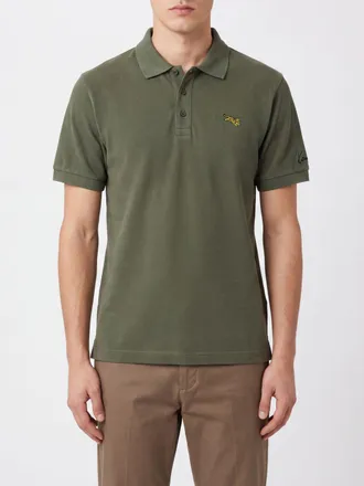 Kenzo Polo in cotone a maniche corte con patch logo
