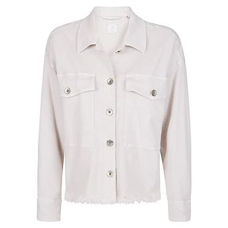 Eleventy Denim Jackets, female, White, Size: S Shirt