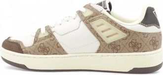 Guess Vincent Sneaker - Heren - Sneakers - Wit - 42 EU - Katoen - Schoenen