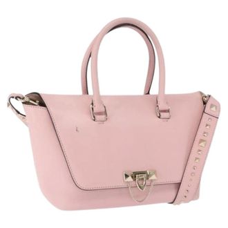 Valentino Pre-owned Vintage Handtas - Dames - Pre-owned - Roze - Maat: ONE Size Leer