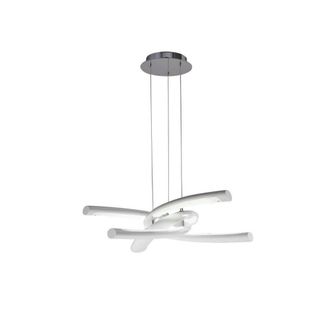 Netlighting Knot Pendant 36W LED 3000K 3600lm Gloss White White Acrylic Chrome