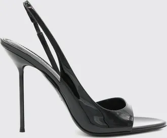 PARIS TEXAS Sandali slingback Lidia in pelle verniciata con tacco alto a spillo