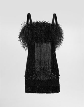 Dolce & Gabbana Dress With Embroidery - Woman Dresses Black 44