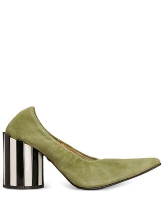 Ami Pumps met puntige neus - Groen