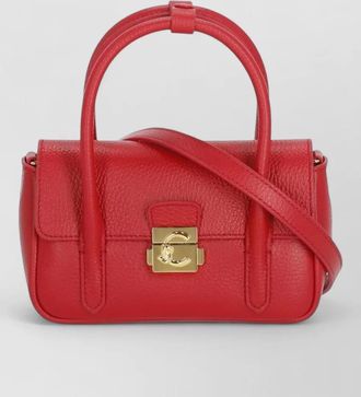 Coccinelle leather mini handbag structured shape handles