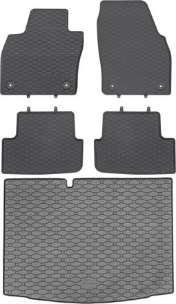 OEM Maletero Rigum 434088 + Alfombrillas Geyer 889/4c - Skoda Fabia Iii Hatchback 2018-2021. Zona De Pies Delantera Av2 - Instalada