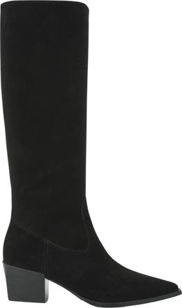 VIA VAI Kate Elena Hoge Laarzen - Dames - Laarzen met Hak - Zwart - 36 EU - Su&egrave;de - Schoenen
