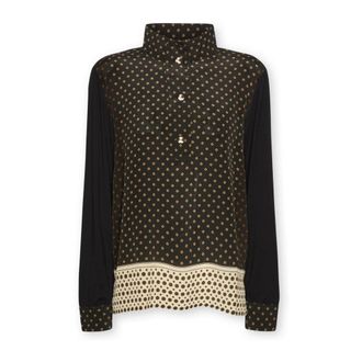 Elena Miro T-shirt stampata in viscosa - - Blouses & Shirts - Donna - Nero - L