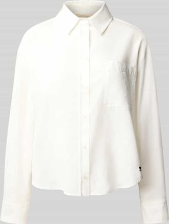 Max Mara Regular Fit Hemdbluse aus reiner Baumwolle Modell NUORO in Weiss, Größe 36