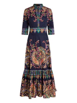 Etro Etro Long Paisley Print Dress