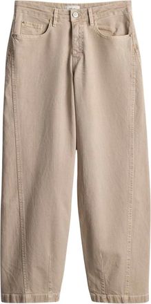 OPUS Dames, Jeans, Beige, Maat: XL Denim