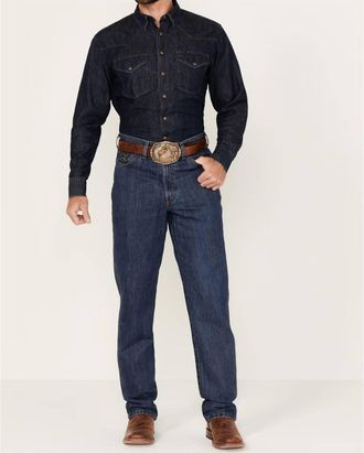 Cinch Green Label Relaxed Denim Jeans In Dark Wash