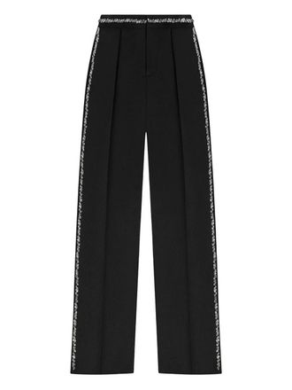 Mani&egrave;re De Voir Patricia embellished trousers - Black