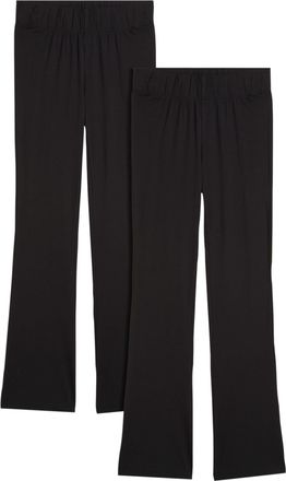 Bonprix Leggings BONPRIX, Damen, Gr. 52/54 (XXL), N-Gr, schwarz, Jersey, Obermaterial: 95% Baumwolle, 5% Elasthan, slim fit, Hosen Leggings, aus Baumwolle, mi