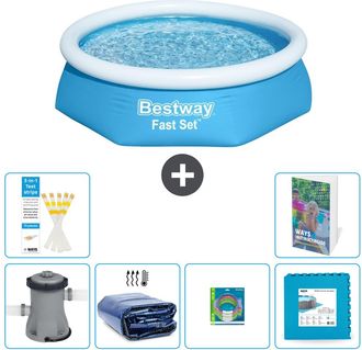 Bestway Piscina Bestway Fast Set Redonda - 244x61 Cm - 7-piezas S229