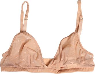 Dolce & Gabbana Beige Nylon Stretch Soft Cup Brassiere Womens Underwear