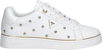 Guess Bonitah Sneaker - Dames - Sneakers - Wit - 36 EU - Leer - Schoenen