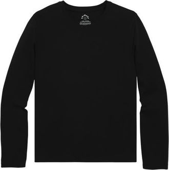 primary Womens Fit Long Sleeve Everyday Tee in Black at Nordstrom, Size Xx-Large