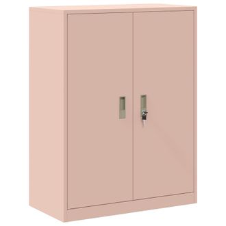 vidaXL Armario De Almacenamiento Rosa 80 X 40 X 105 Cm Acero Vidaxl