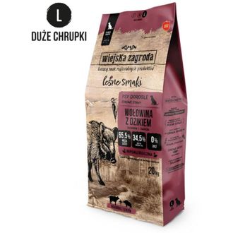 OEM Pienso Seco Para Perros Wiejska Zagroda Forest Flavors Carne De Res Con Jabal&iacute; L 20 Kg