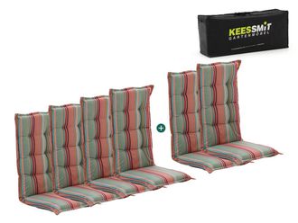 Kees Smit Madison tuinkussen set van 6 hoge rug