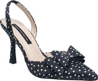 French Connection Betti Bow Slingback Heel in Black at Nordstrom, Size 10