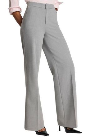 Spanx SPANXsupersmooth WellSuited 360 High Waist Wide Leg Pants in Heather Grey at Nordstrom, Size X-Small