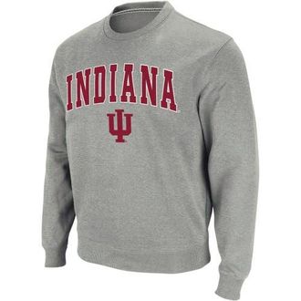 Colosseum Mens Colosseum Heather Gray Indiana Hoosiers Arch & Logo Crew Neck Sweatshirt at Nordstrom, Size Small