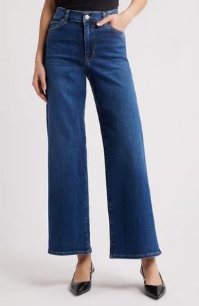 Frame Denim Le Slim Palazzo High Waist Wide Leg Jeans in Femma at Nordstrom Rack, Size 30