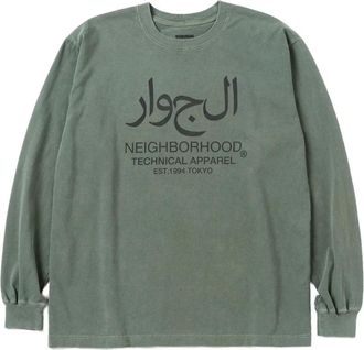 Neighborhood T-shirt con logo - Verde