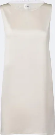Leset Barb lace-trimmed satin minidress