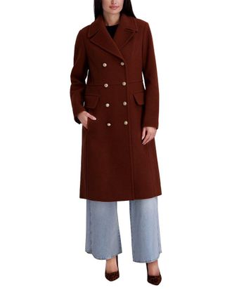 Kenneth Cole Wool-Blend Long Jacket