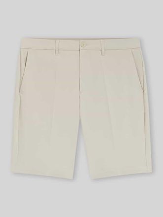 HUGO BOSS Slim Fit Chinoshorts mit B&uuml;gelfalten in Beige, Gr&ouml;&szlig;e 46