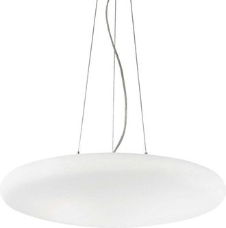 Ideal Lux Smarties Bianco - Lámpara colgante de techo pequeña con 3 luces blanca, E27 - Ideal Lux