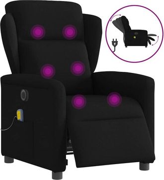 vidaXL Vidaxl - Sill&oacute;n Reclinable De Masaje El&eacute;ctrico Tela Negro
