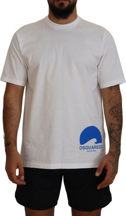Dsquared2 Dsquared&sup2; Cotton Short Sleeves Crewneck Mens T-shirt (Pre-Owned)