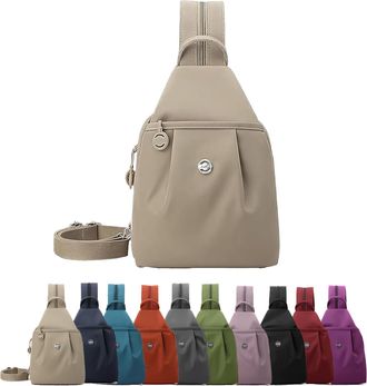 Generic Waterproof 2-Way Commuter Bag, Anti-Theft tote backpack Convertible Bag, for Fitness, Commuting, Travel (Khaki)