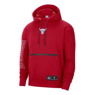 Nike Mens Nike NBA Chicago Bulls Casual Fleece Pullover Red DH9448-657